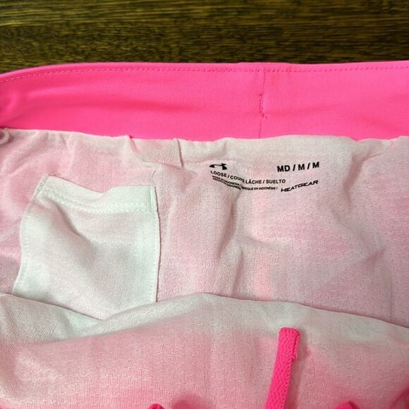 Under Armour Bright Pink Running Shorts - Size Medium - Picture 3 of 9